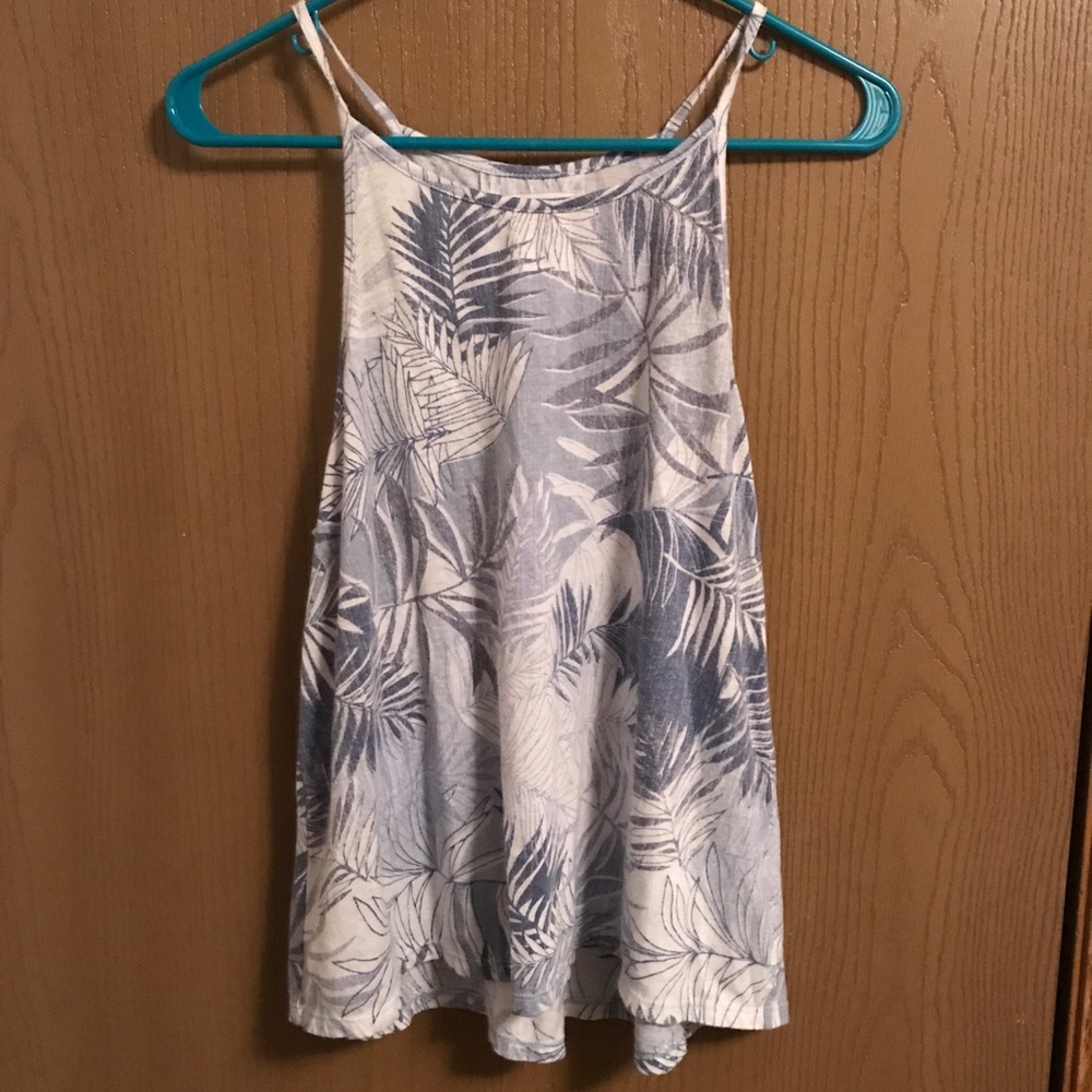 American Eagle Palm Tree print tank top